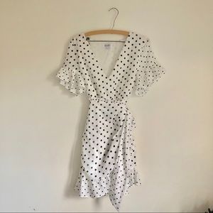 Polka Dot Wrap Dress
